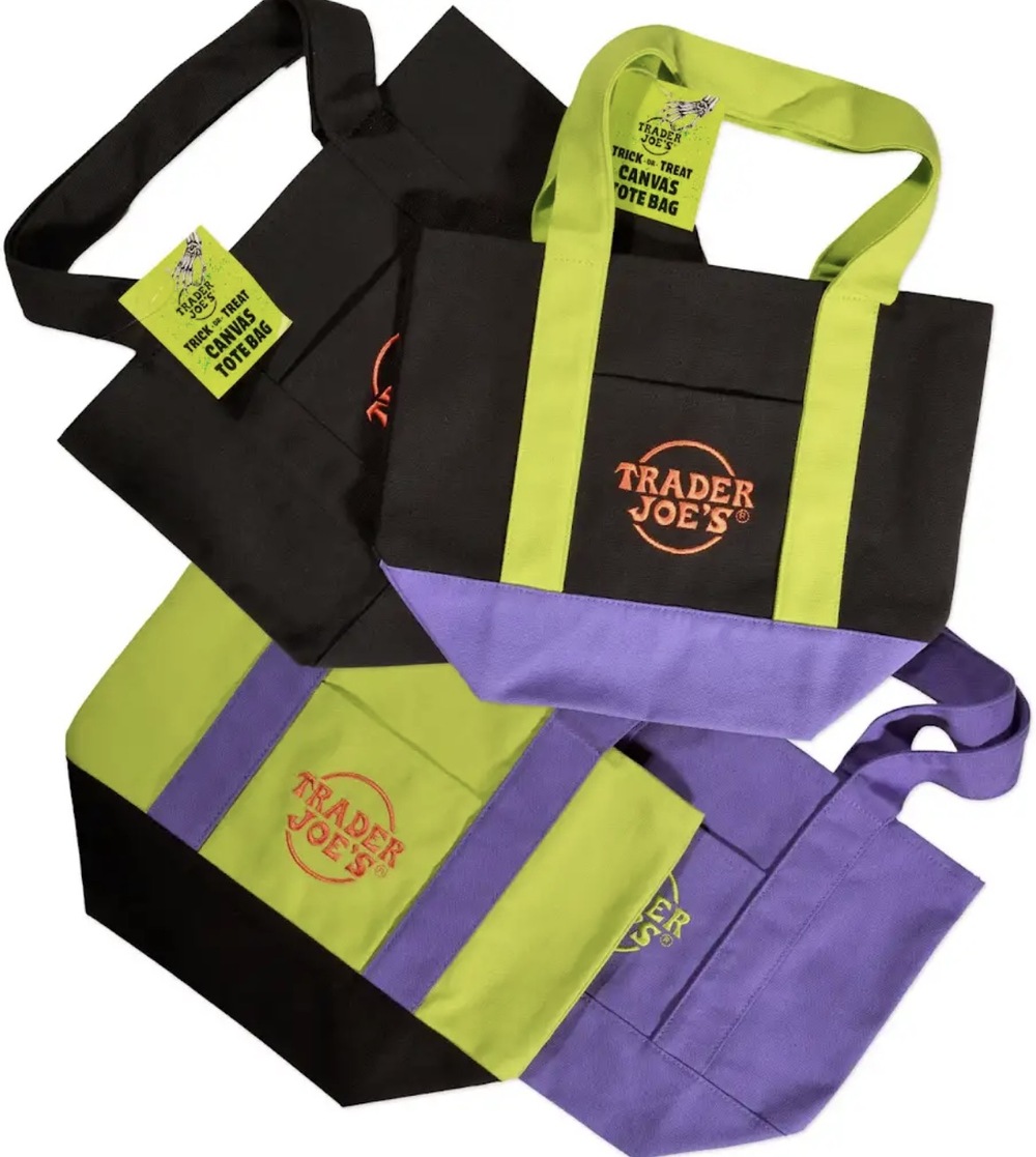 Trader Joe's Trick or Treat Halloween Mini Canvas Tote 2026 Limited New